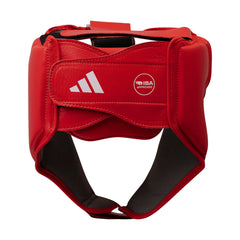 adidas IBA Boxing Head Guard red