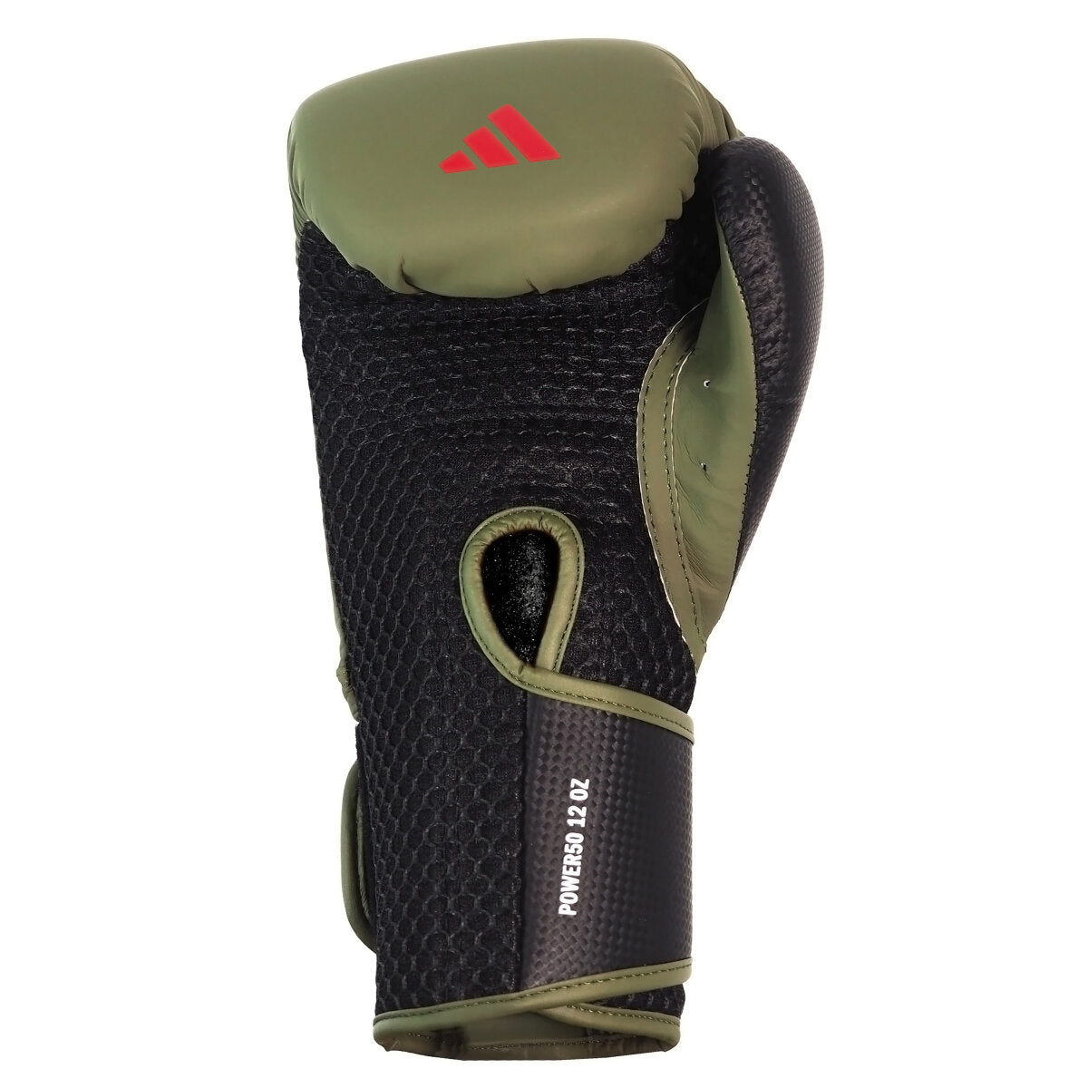 adidas Power 50 Training Gloves orbit green/red