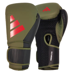 adidas Power 50 Training Gloves orbit green/red