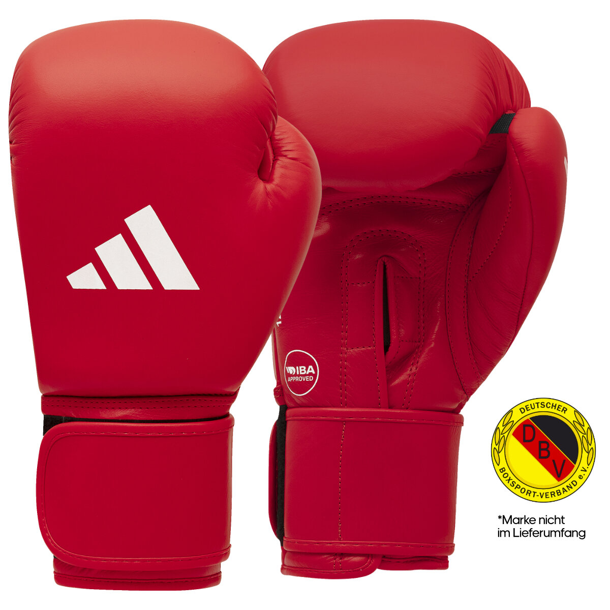adidas Velcro IBA Boxing Glove red