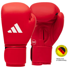 adidas Velcro IBA Boxing Glove red