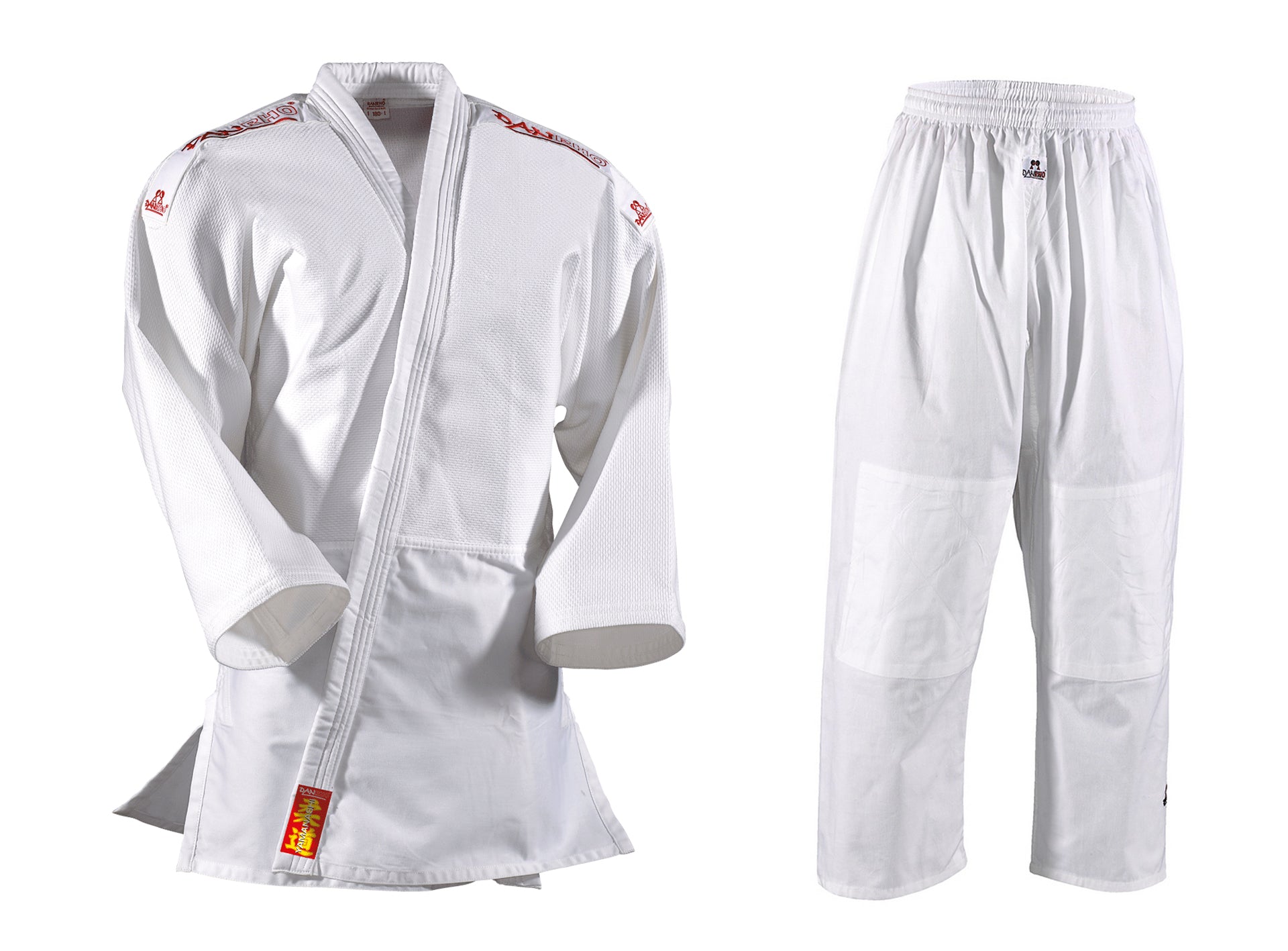 DANRHO Judoanzug Yamanashi mit Schulterstreifen blau oder weiß