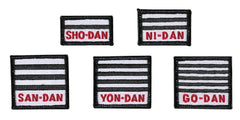 DANRHO embroidered emblem Judo-Belt Stripes
