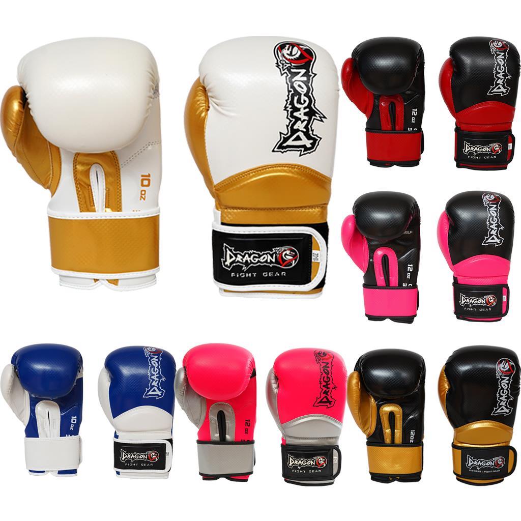 DragonDo 30025-P Carbon 5 Muay Thai, Boxhandschuhe