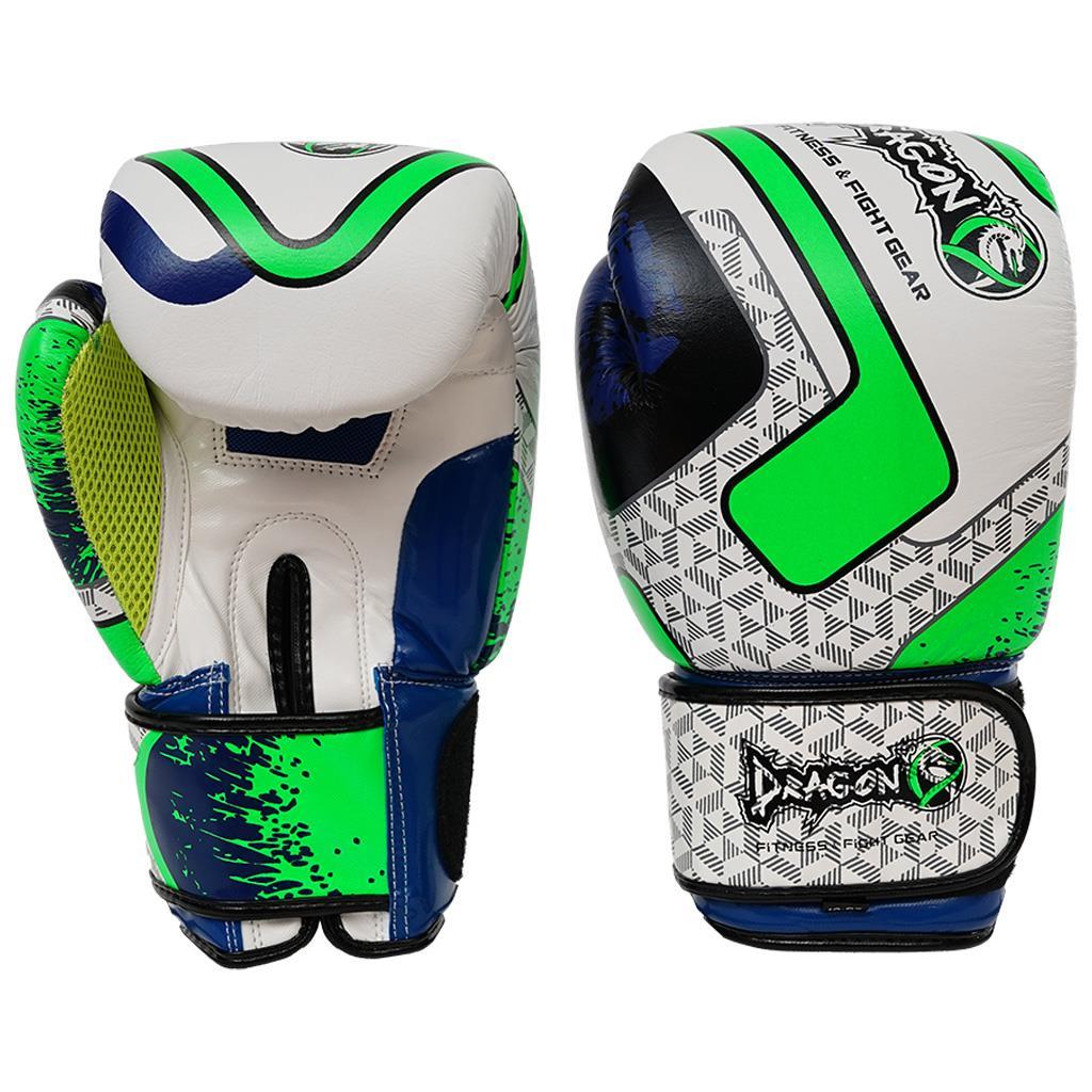 DragonDo 30278-L Cool Lime Echtes Leder Boxen, Kick Boxen Handschuhe