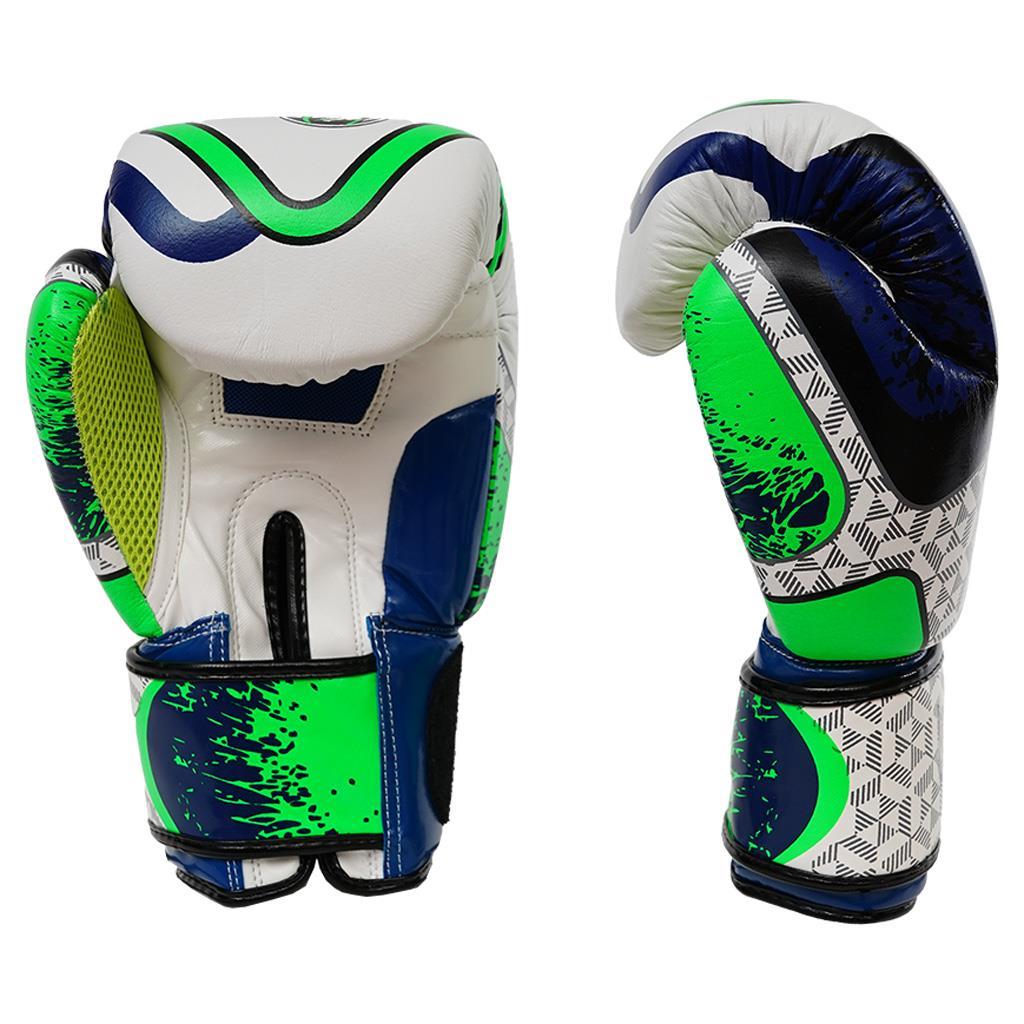 DragonDo 30278-L Cool Lime Echtes Leder Boxen, Kick Boxen Handschuhe