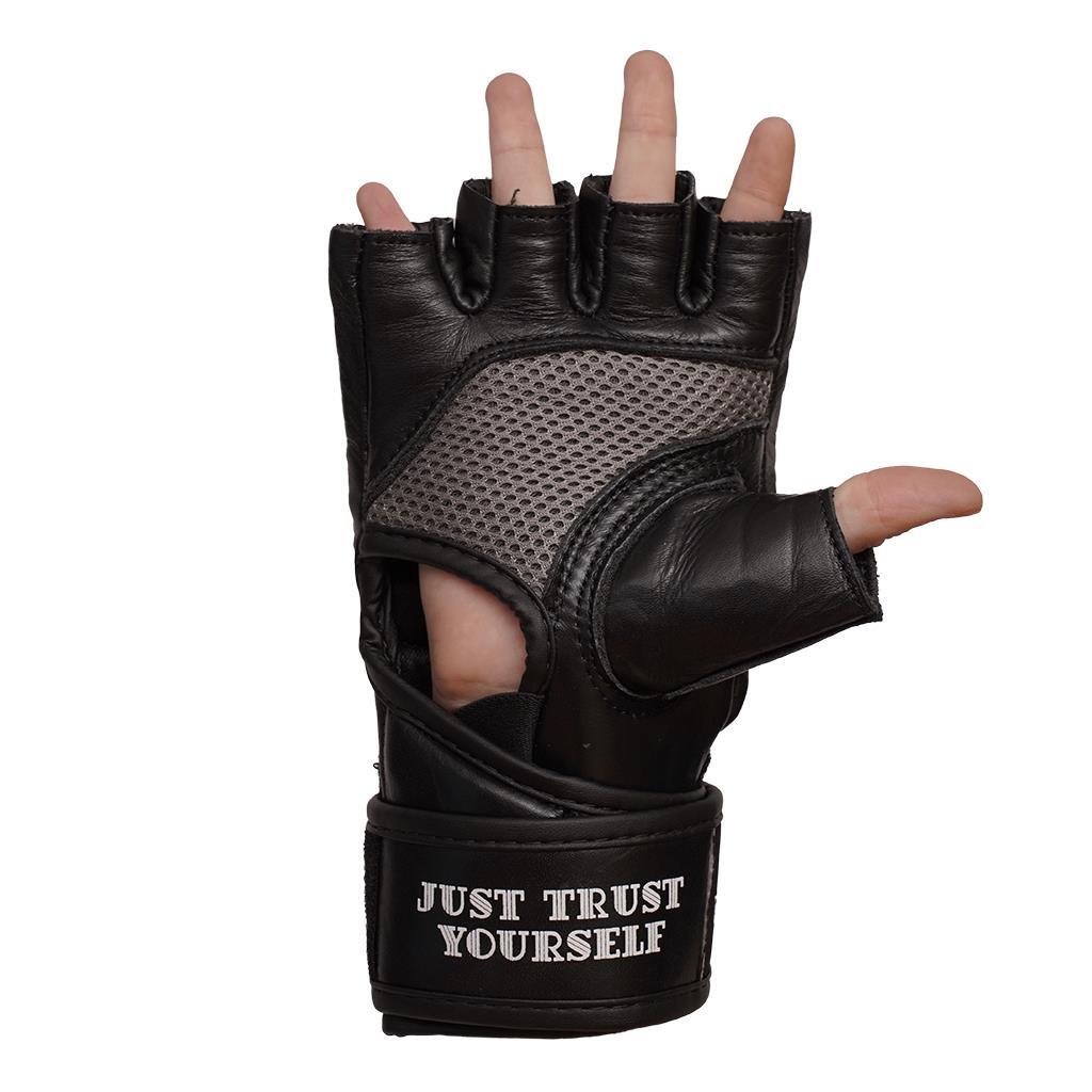 DragonDo 30299-L Elite MMA Handschuhe Echtes Leder Free Fighting Handschuhe