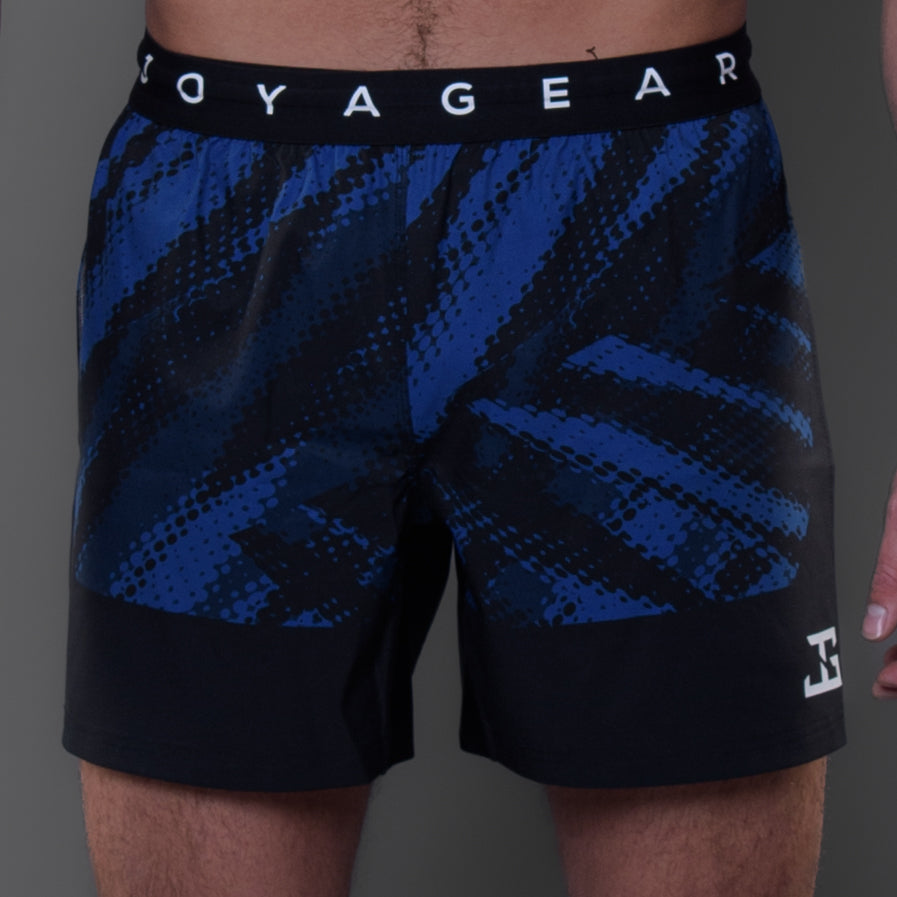 Joyagear Elite High Split MMA Short Blue