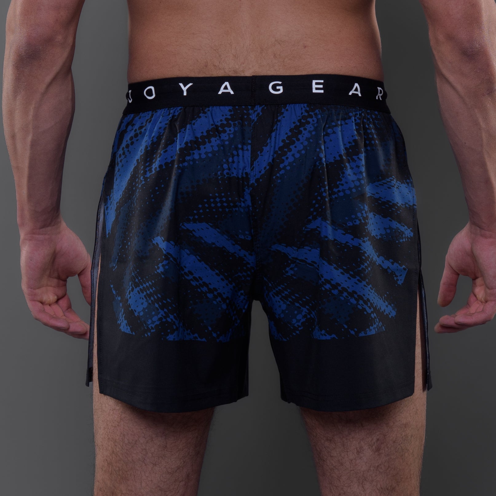 Joyagear Elite High Split MMA Short Blue