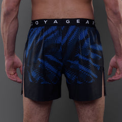 Joyagear Elite High Split MMA Short Blue