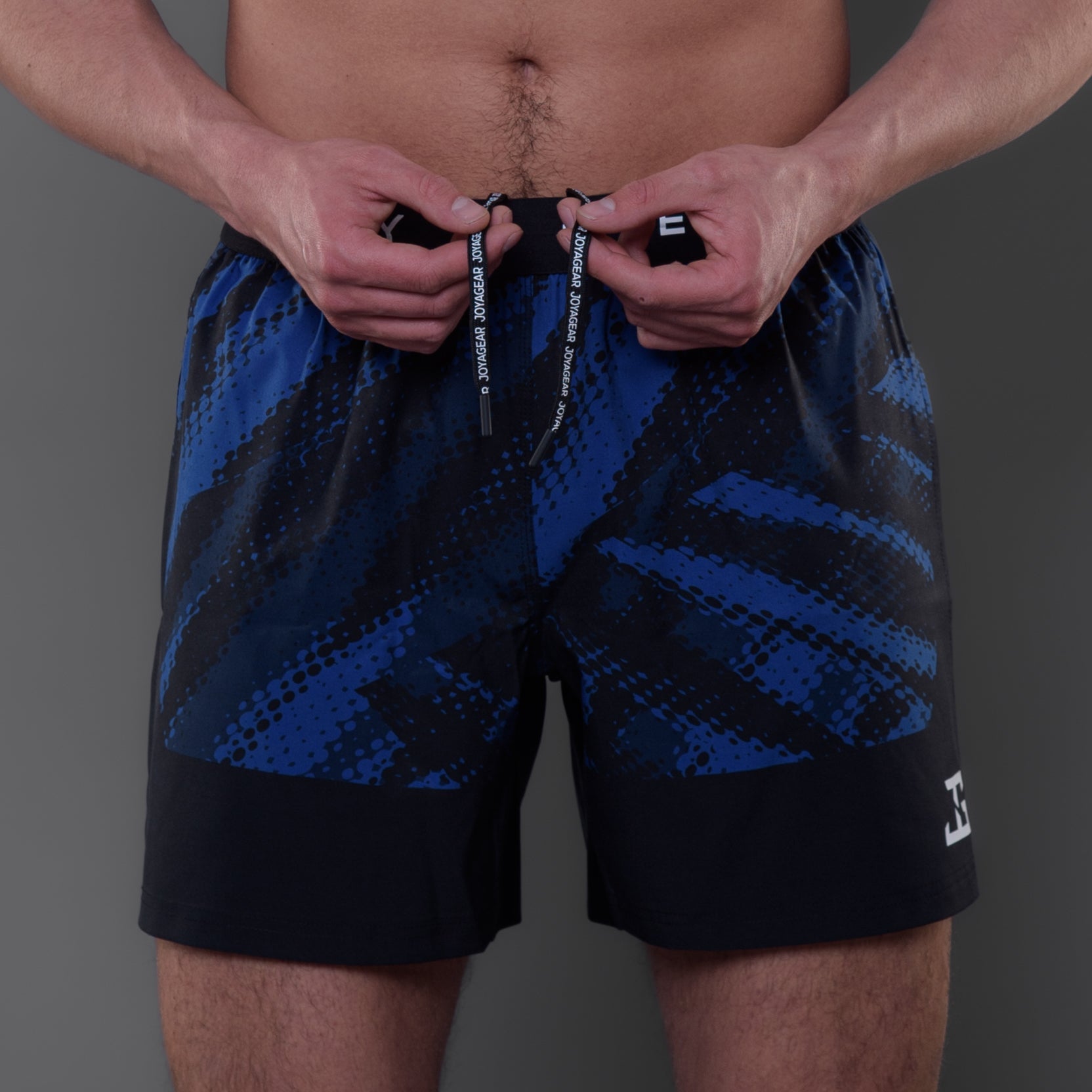 Joyagear Elite High Split MMA Short Blue