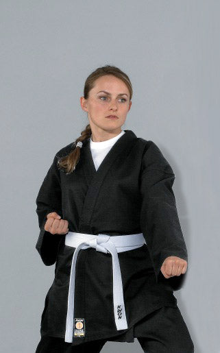 Karate jacket Traditional black 8 oz