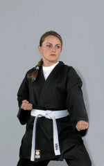 Karate jacket Traditional black 8 oz