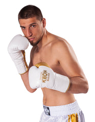 Boxing gloves leather with laces