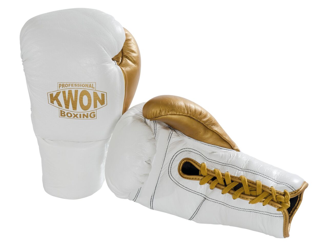 Boxing gloves leather with laces