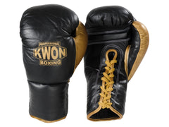 Boxing gloves leather with laces