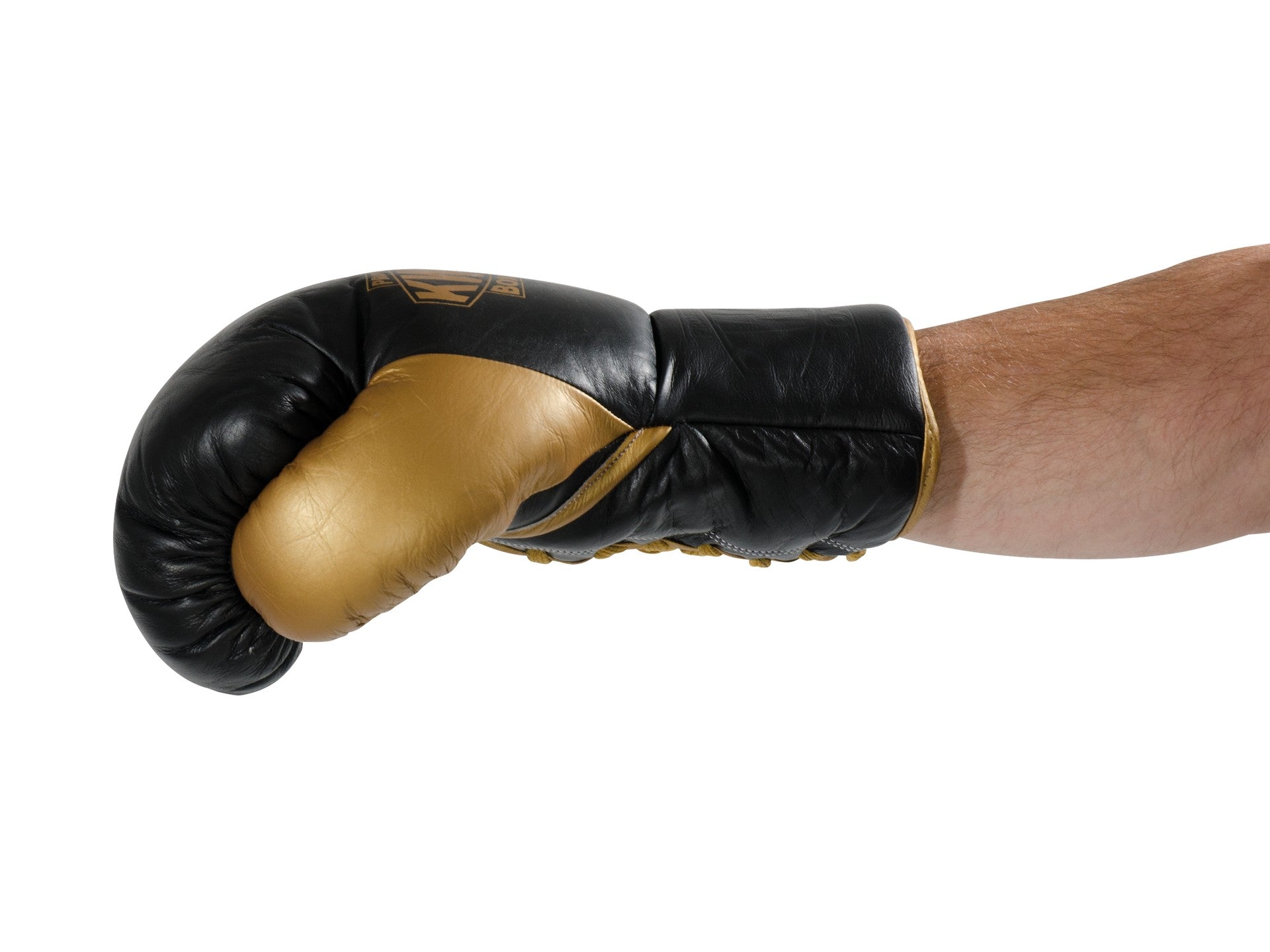 Boxing gloves leather with laces