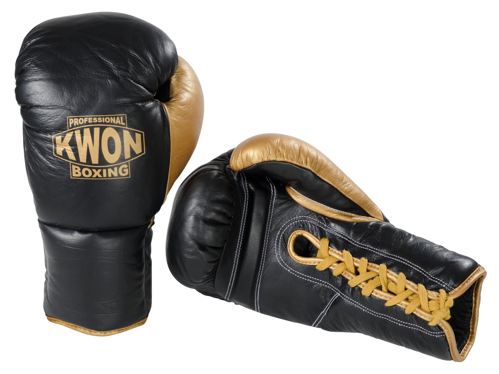 Boxing gloves leather with laces