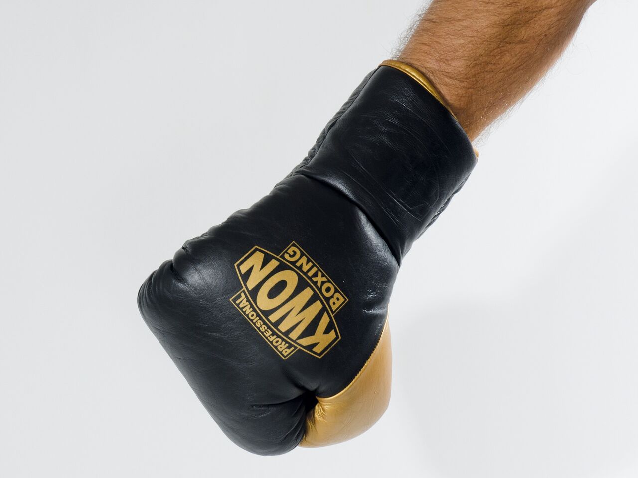 Boxing gloves leather with laces