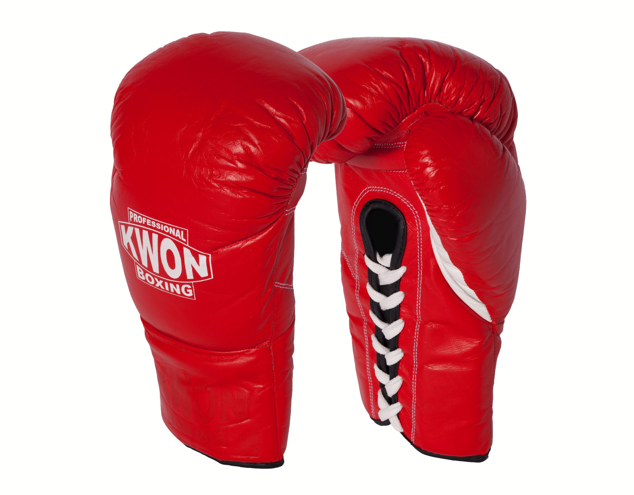 Boxing gloves with laces