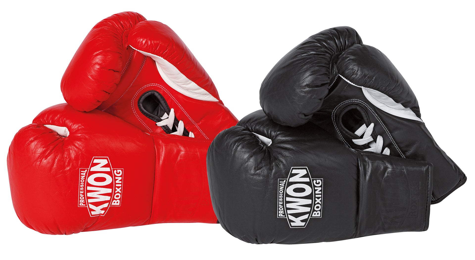 Boxing gloves with laces