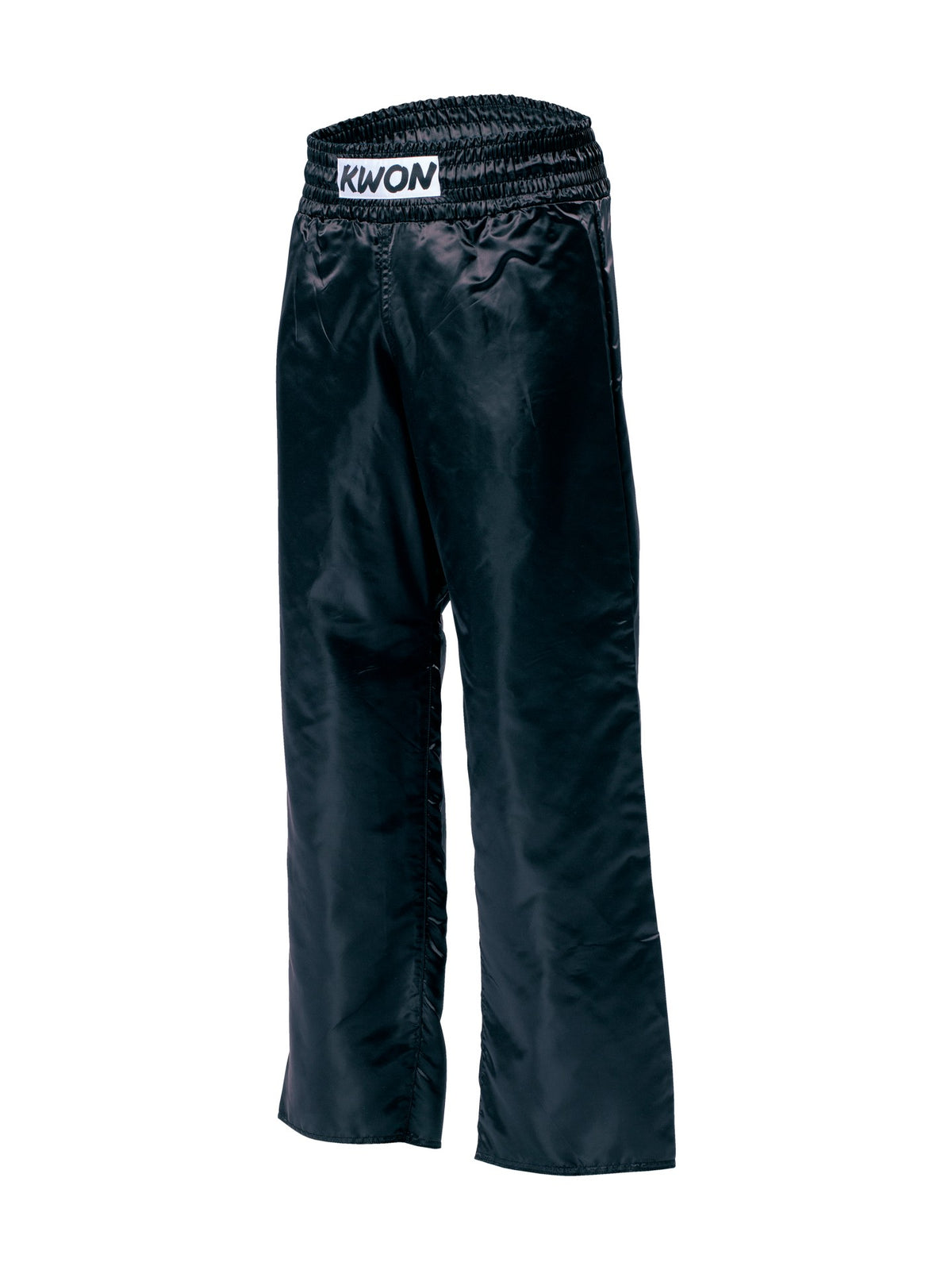 Satin pants black