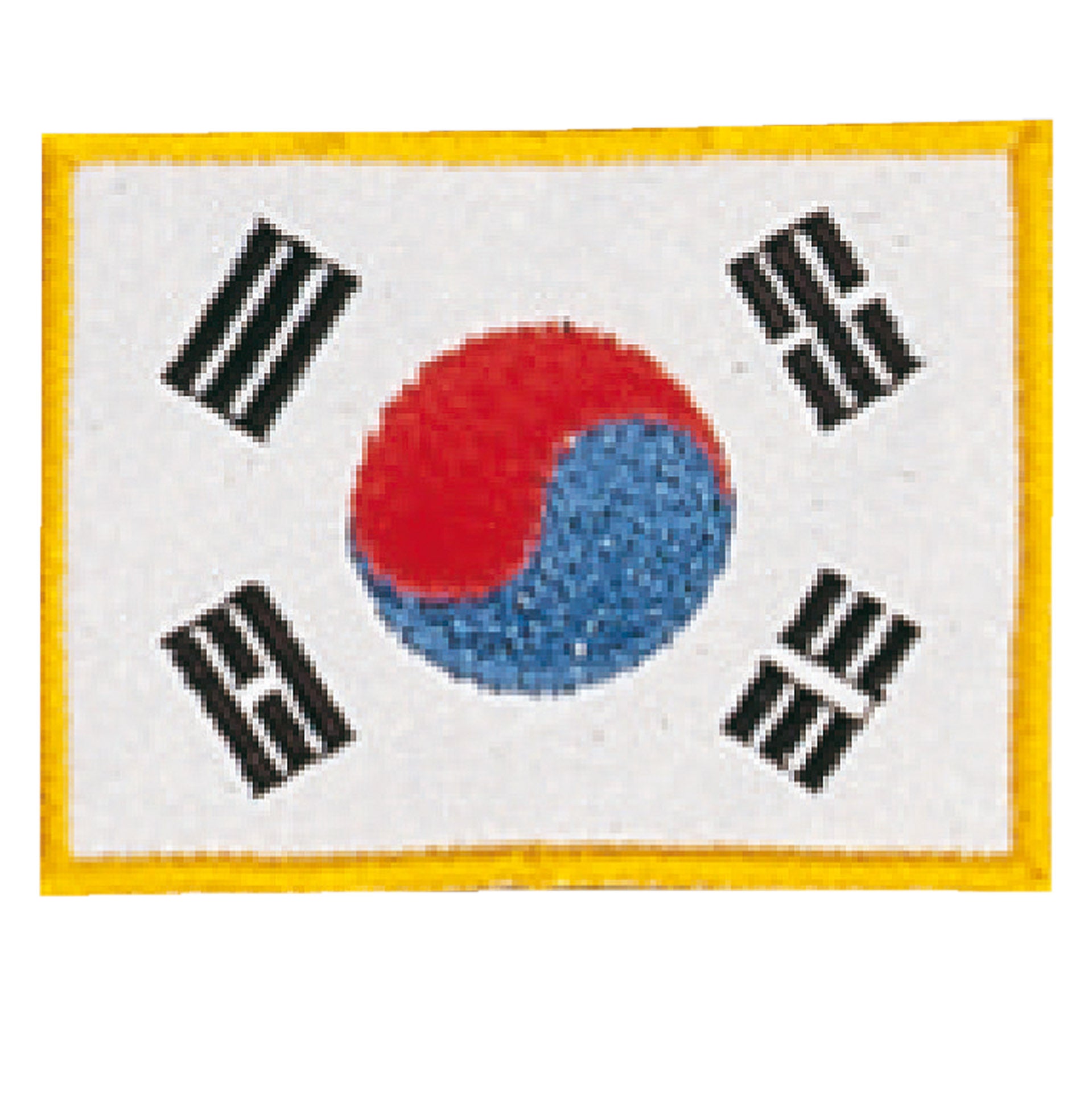 Sewn badges Korean flag