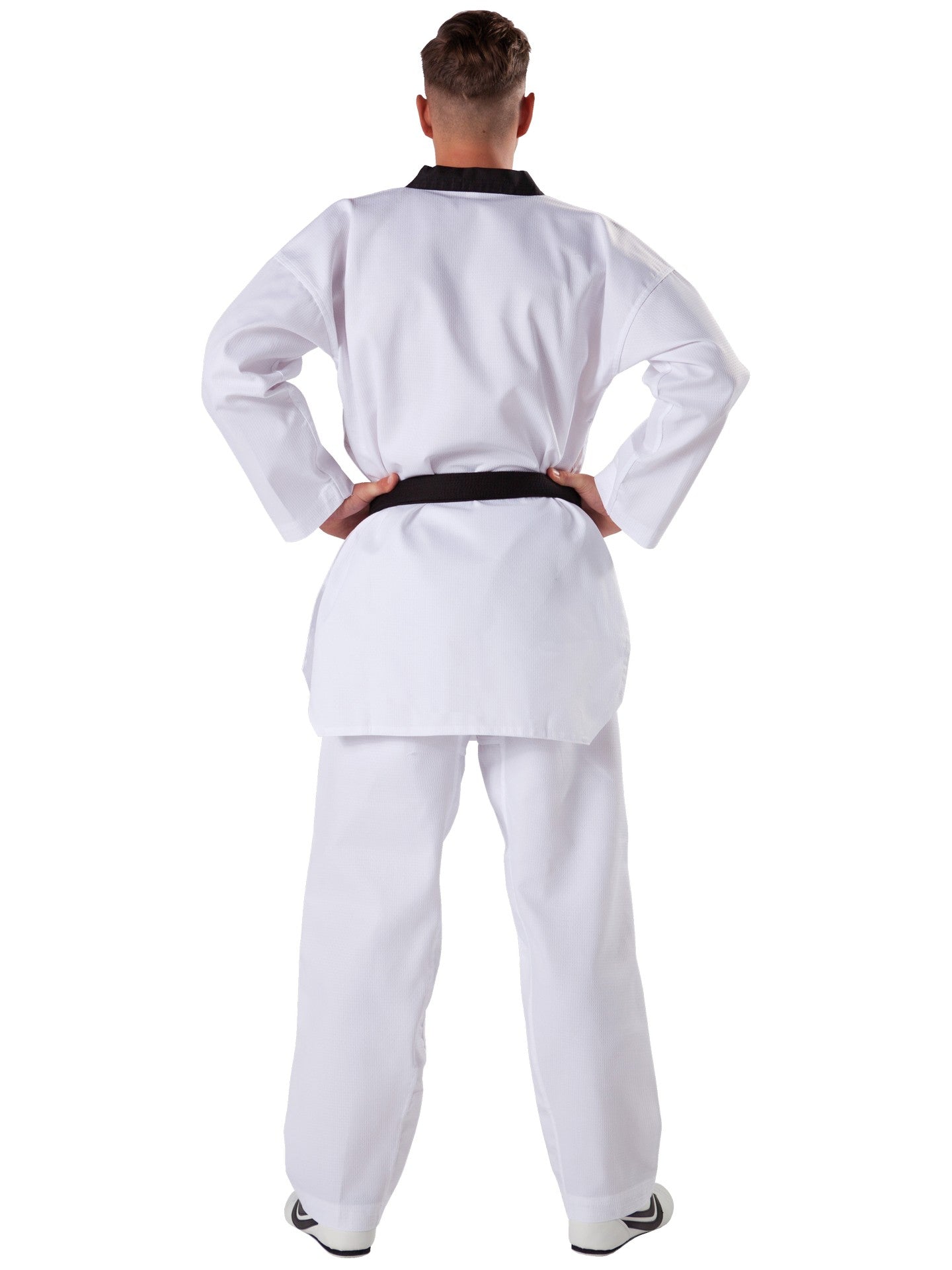 Taekwondo uniform Starfighter black lapel