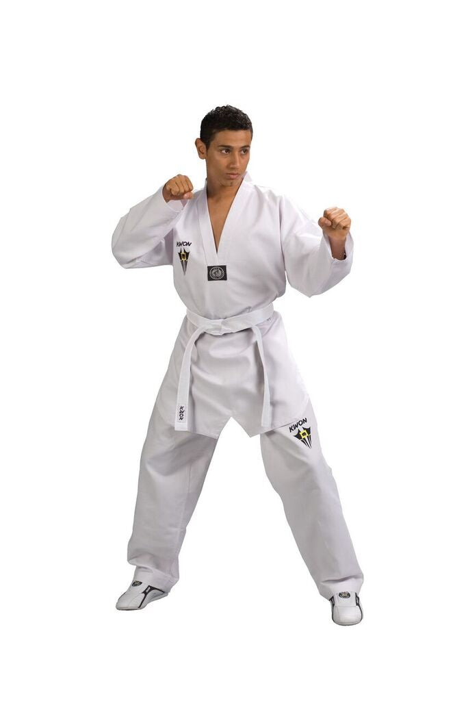 Taekwondo uniform Starfighter white lapel