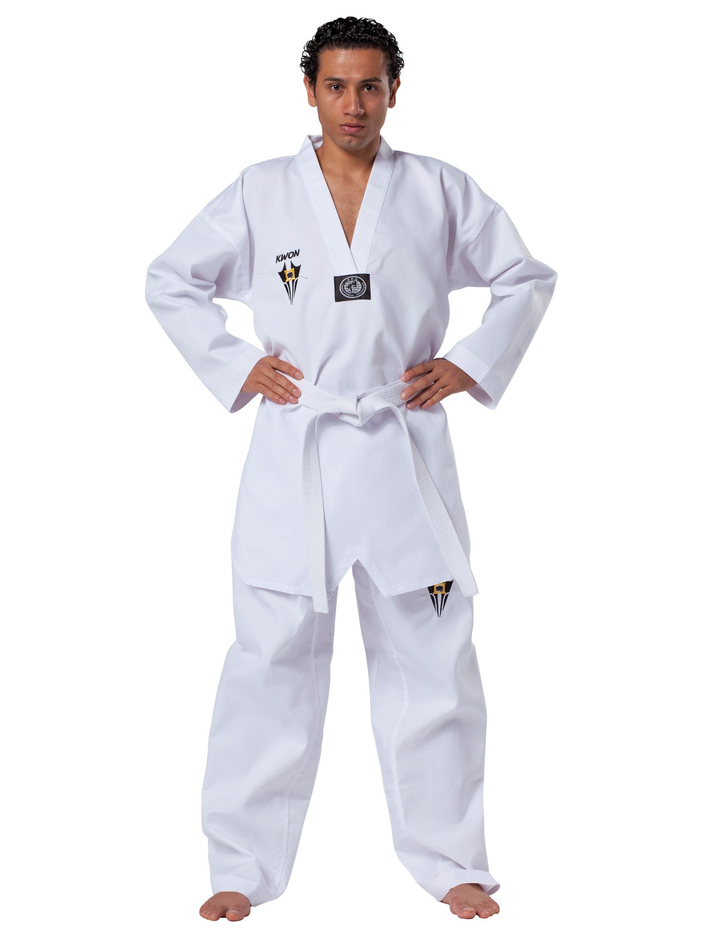 Taekwondo uniform Starfighter white lapel