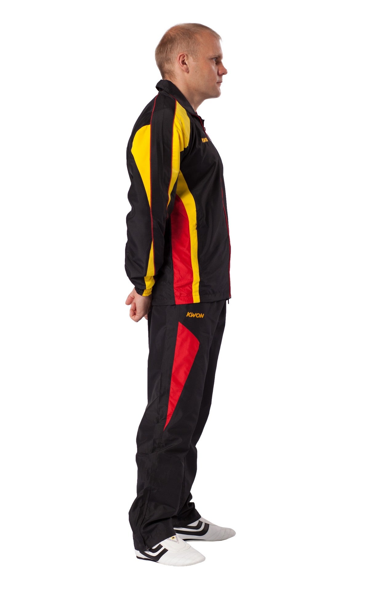 Trainingsanzug Performance Micro schwarz/rot/gelb