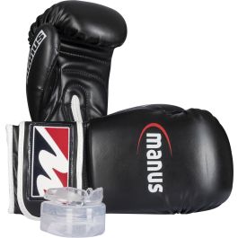 Box-Starterset mit Boxhandschuhen und Zahnschutz
