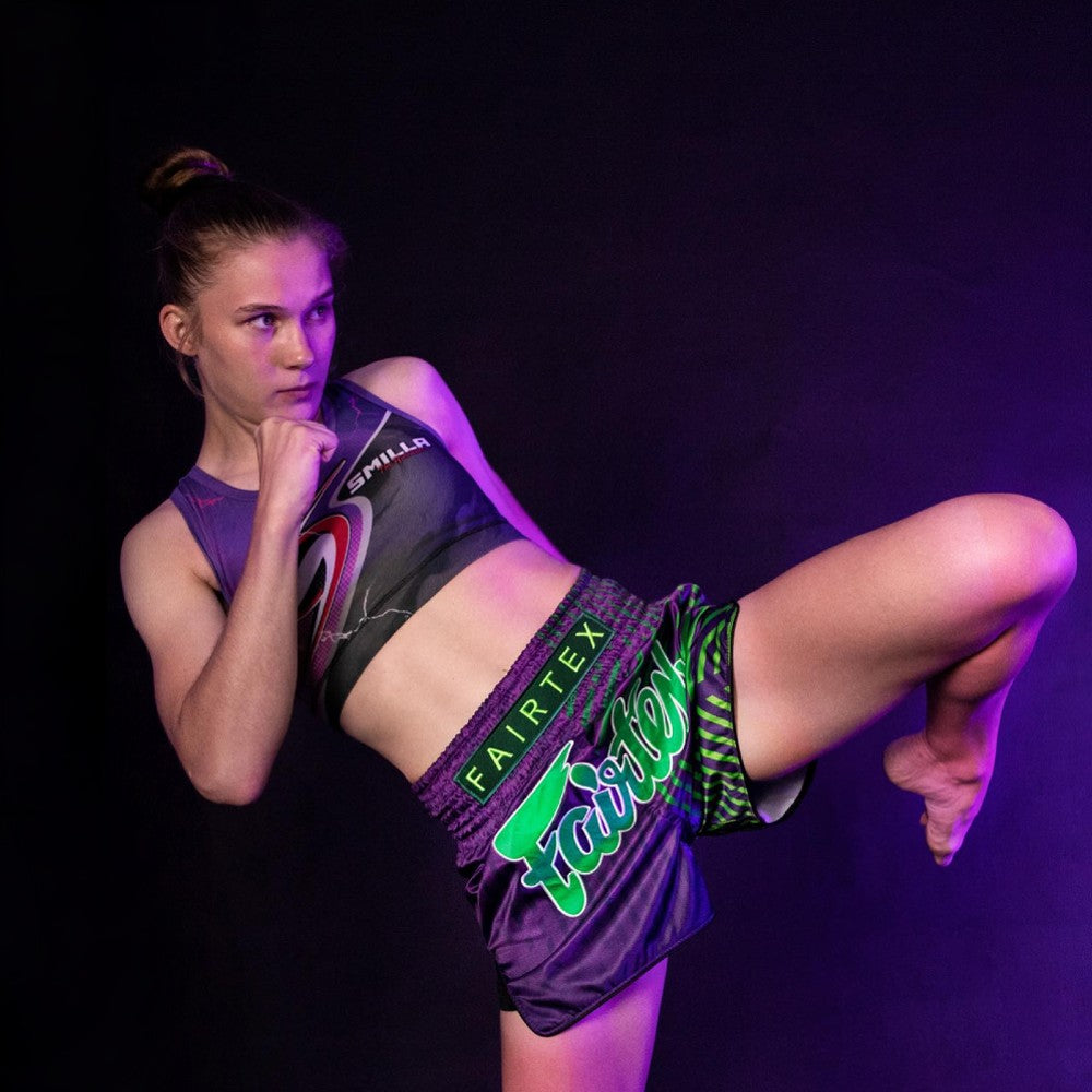 Fairtex Kick-Thai Shorts BS1922 Racer Lila