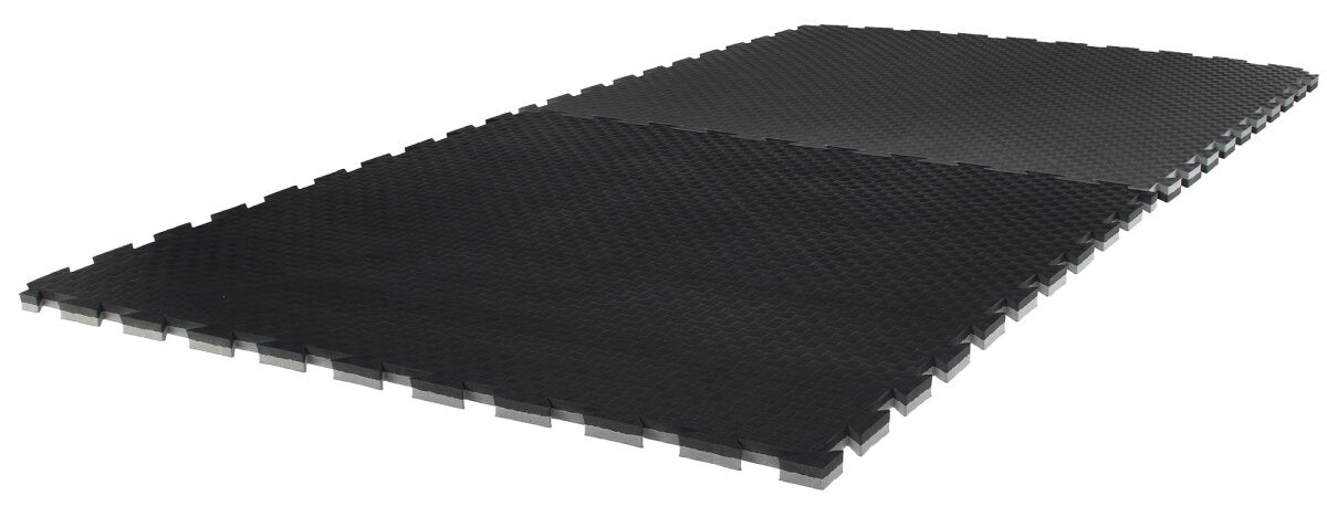Puzzlematte "Checker" 2 cm grau/schwarz Wendematte