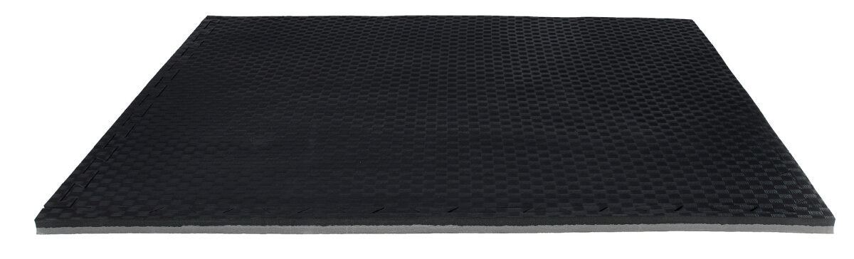 Puzzlematte "Checker" 2 cm grau/schwarz Wendematte