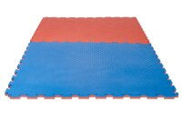 Puzzlematte "Checker" 2 cm rot/blau Wendematte