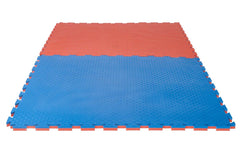 Puzzlematte "Checker" 2 cm rot/blau Wendematte