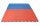 Puzzlematte "Checker" 2 cm rot/blau Wendematte
