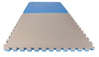 Puzzlematte Econo "Tatami" 4 cm blau/grau Wendematte