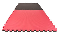 Puzzlematte Econo "Tatami" 4 cm schwarz/rot Wendematte