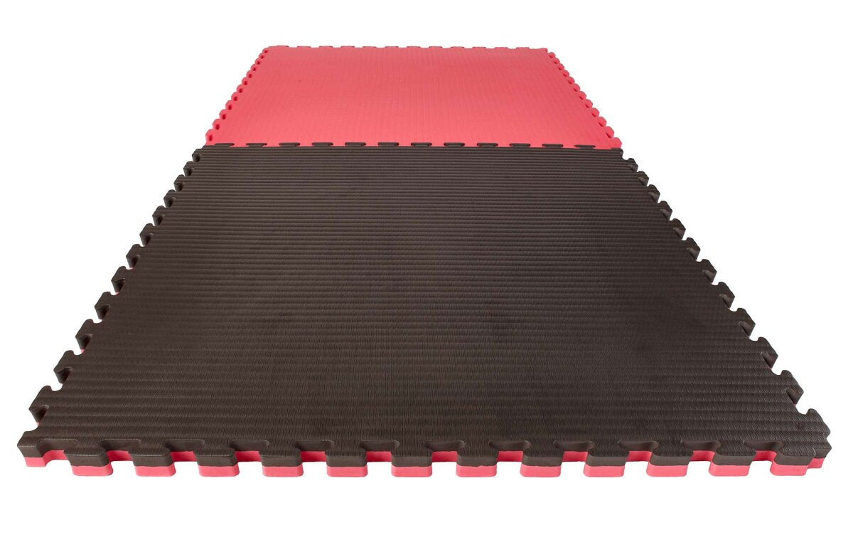 Puzzlematte Econo "Tatami" 4 cm schwarz/rot Wendematte