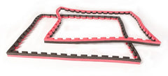 Puzzlematte Econo "Tatami" 4 cm schwarz/rot Wendematte