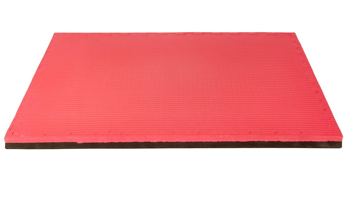 Puzzlematte Econo "Tatami" 4 cm schwarz/rot Wendematte