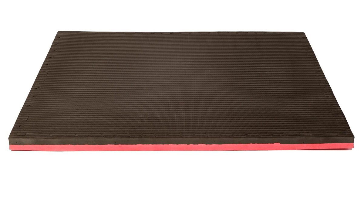 Puzzlematte Econo "Tatami" 4 cm schwarz/rot Wendematte