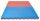 Puzzlematte Pro"Tatami" 4 cm rot/blau Wendematte