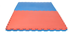 Puzzlematte Pro"Tatami" 4 cm rot/blau Wendematte