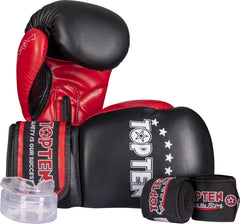 Boxhandschuhe Starter Kit inkl. Zahnschutz und Bandagen