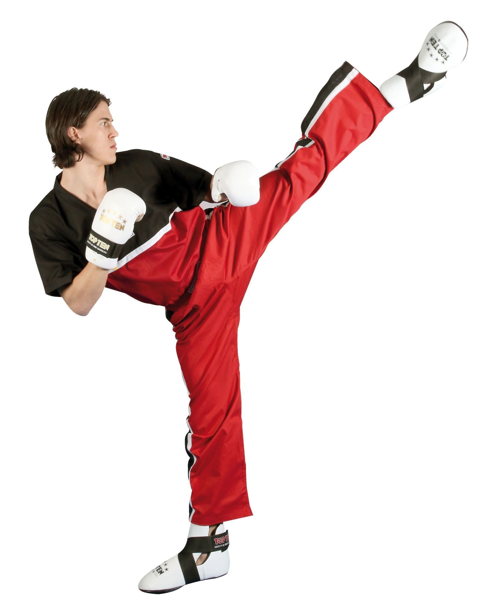 T-Shirt mit V-Ausschnitt zum Kickboxen „Superfighter Collection“