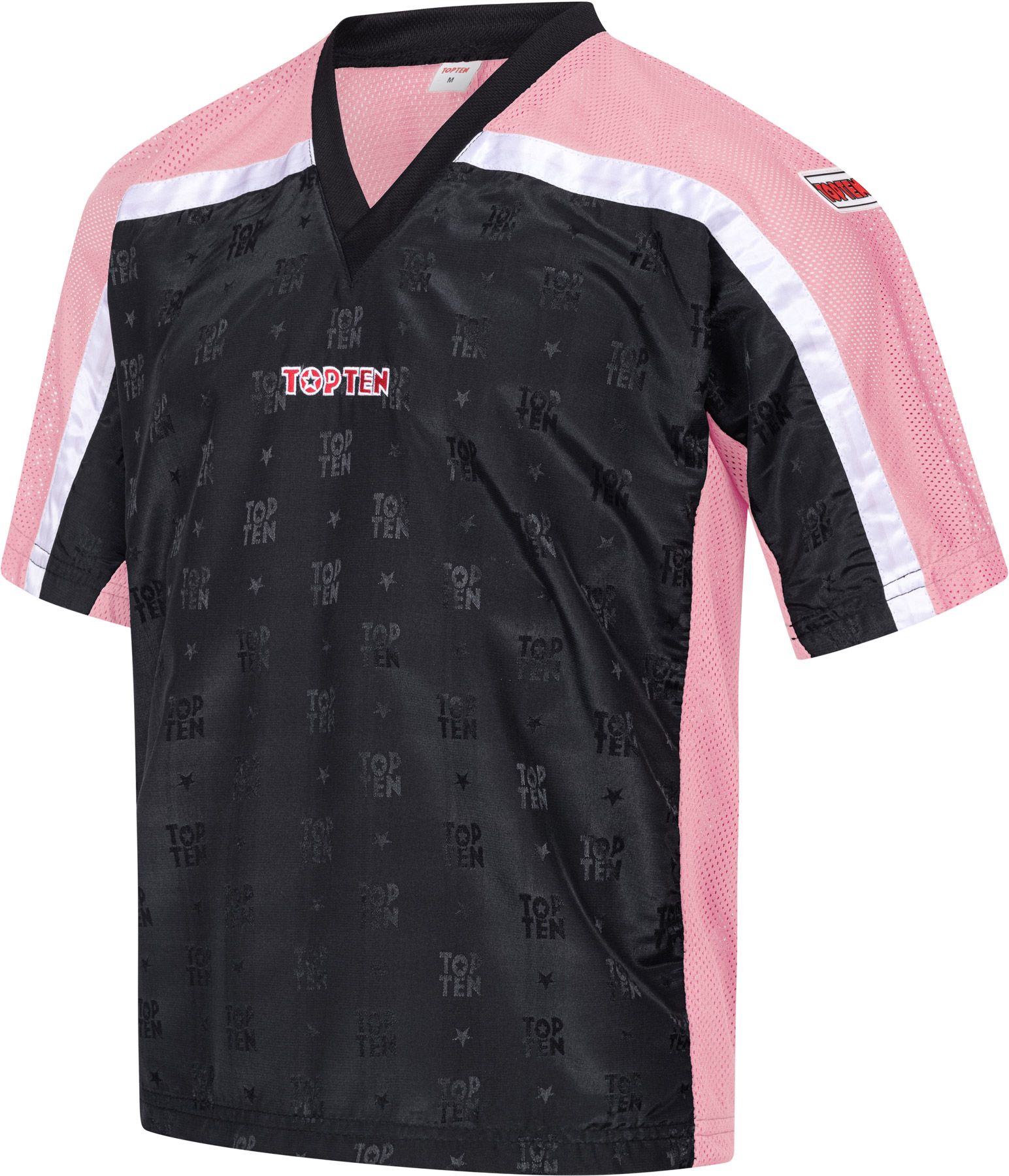 T-Shirt mit V-Ausschnitt zum Kickboxen „Kickboxjacke Mesh“