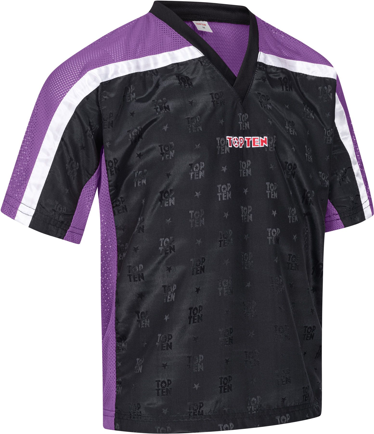 T-Shirt mit V-Ausschnitt zum Kickboxen „Kickboxjacke Mesh“
